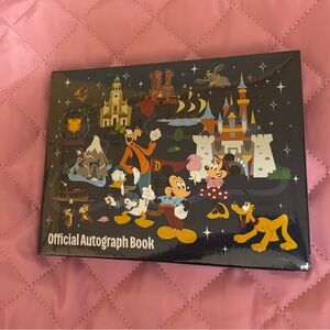 Disneyland Black Autograph Book with Colorful Characters